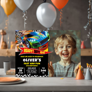 Convites Festa de Carro legal para Crianças