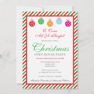 Convites Festa de Casa Aberta do Clube Pickleball de Natal