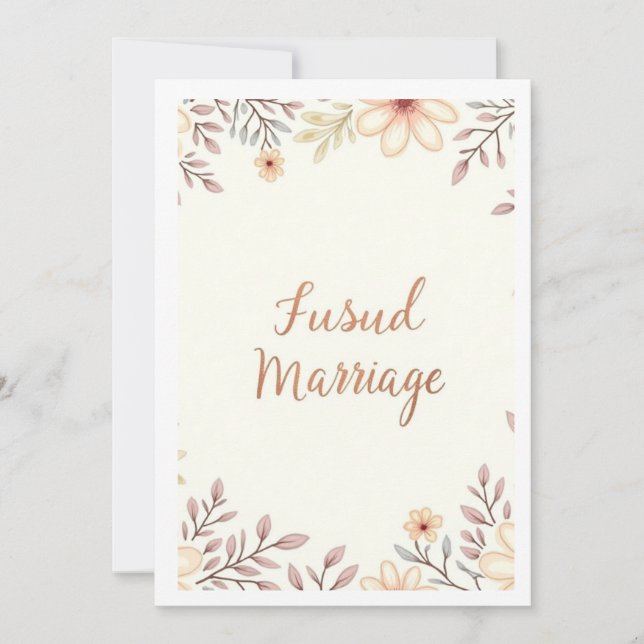 Convites festa de casamento (Frente)