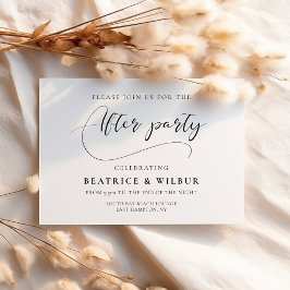 Convites Festa de casamento após elegante caligrafia românt