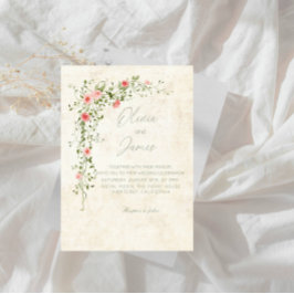 Convites Festa de casamento de exaustão Elegante Rosa