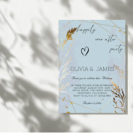 Convites Festa de casamento elegante "Feliz Nunca Depois da