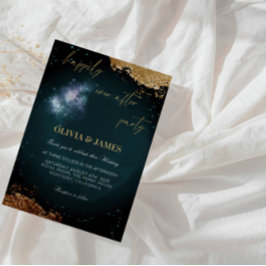 Convites Festa de casamento elegante "Feliz Nunca Depois da