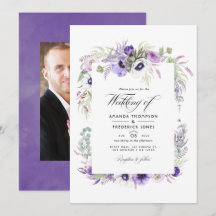 Festa de Casamento em Violeta Empoeirada Foto Flor