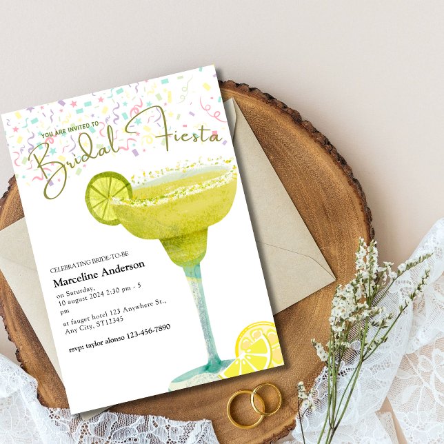 Convites Festa de Casamento Mexicana com Margarida Ilustrad (Criador carregado)
