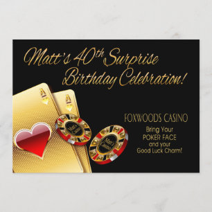 Convites Festa de Cassino do Matt ME PEÇA PARA COLOCAR NOME