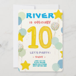 Convites Festa de Celebração de Dois Dígitos