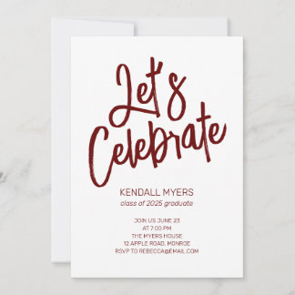 Convites Festa de Celebração do vamos com Foto