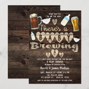 Convites Festa de Cerveja Caseira para o Futuro Papai Chá d