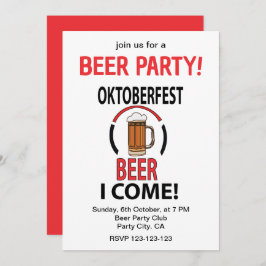 Convites Festa de Cerveja Oktoberfest