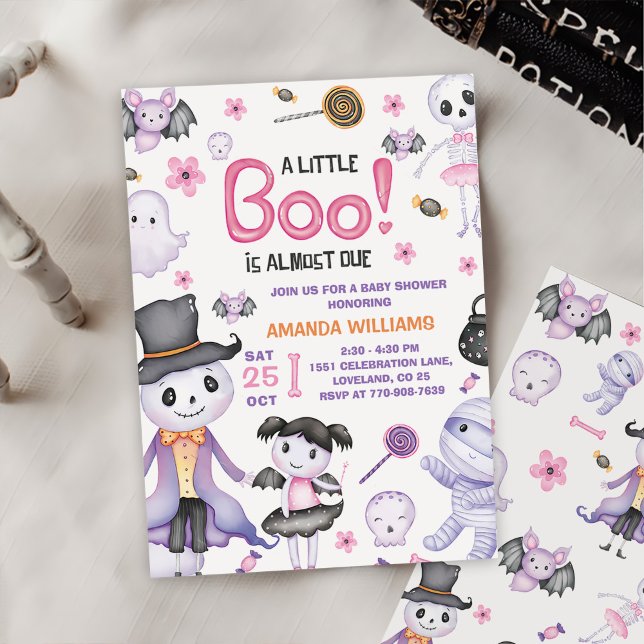 Convites Festa de Chá da Menina Fantasma (Criador carregado)