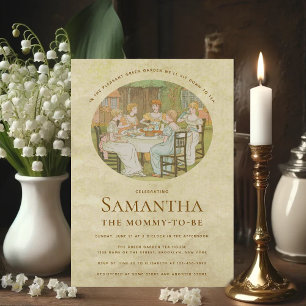 Convites Festa de Chá de Bebê com Tema de Jardim da Era Reg