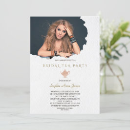 Convites Festa de Chá de Foto em Papel Torno de Água