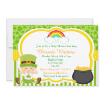 Festa de Chá de fraldas de St Patricks Girl