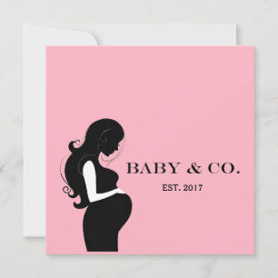 Convites Festa de Chá de Garota Rosa BABY