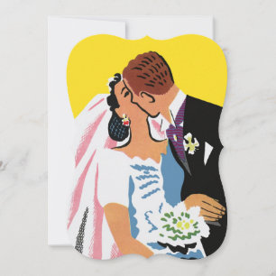 Convites Festa de Chá de Noiva Vintage, Noiva Retro Casamen