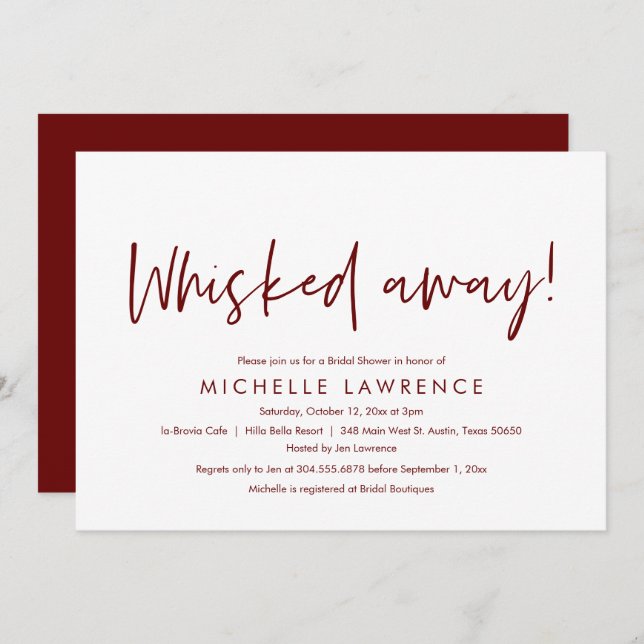 Convites Festa de Chá de panela divertida e divertida (Frente/Verso)