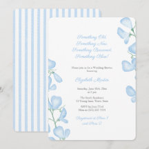 Festa de Chá de panela Floral Blue Summer