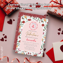 Festa de Chá de panela Floral do Dia de Valentine