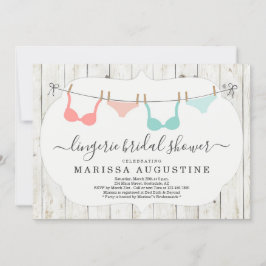 Convites Festa de Chá de panela lingerie - Linha de Fechame