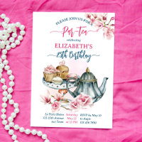 Festa de chá de pera pote de pastelaria francês an