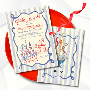 Convites Festa de churrasco de churrasco na mão de Yardy