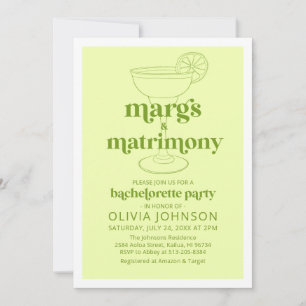 Convites Festa de Cocktail de Despedida de Solteira Margs &