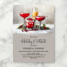 Festa de Cocktail de Férias de Natal