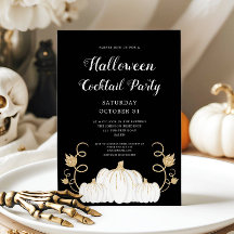 Festa de Cocktail de Halloween da Abóbora Preta Fo