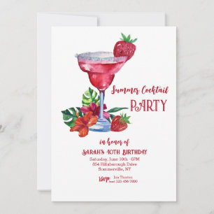 Convites Festa de Cocktail de Verão