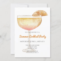 Festa de Cocktail de Verão Moderna Simples e Elega