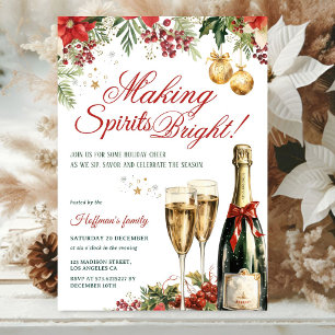 Convites Festa de Cocktail Making Spirits Bright Natal