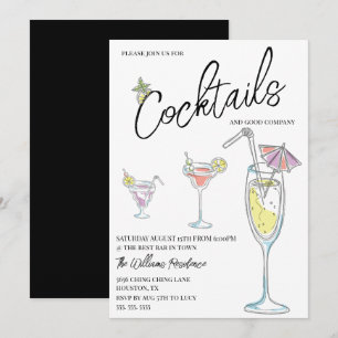 Convites Festa de Cocktail Moderna