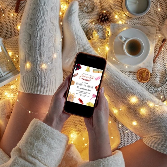 Convites Festa de coisas favoritas - Festa de Feriado do Ex (Criador carregado)