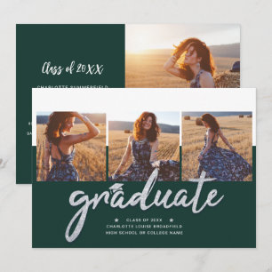 Convites Festa de Colagem de Fotos de Graduação 2024