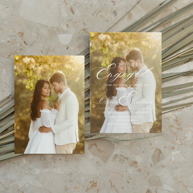 Convites Festa de Compromisso com Foto  (Criador carregado)