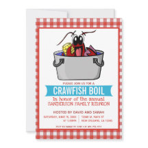 Festa de confraternização de família de lagostim f