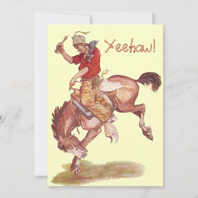 Convites Festa de Cowboy (Frente)