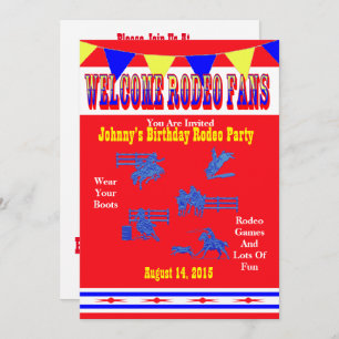 Convites Festa De Cowboy Ou Cowboy Do Rodeo Ocidental