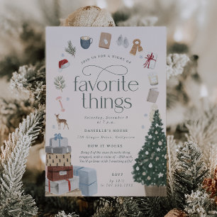 Convites Festa de Cozy Holiday Favorite