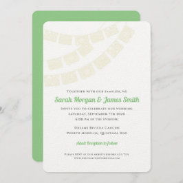 Convites Festa de creme do casamento do destino de Papel