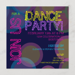 Convites Festa de dança!Convite