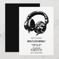 Festa de Dança de Fones de Ouvido Música DJ Aniver