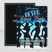 Festa de Dança Retro Verde-água