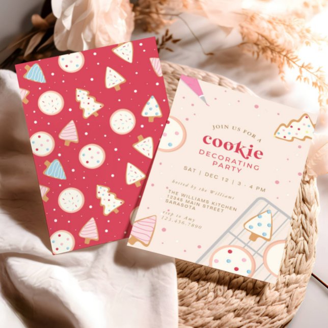 Convites Festa de Decoração de Biscoito de Natal (Criador carregado)