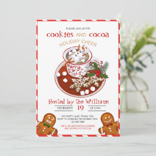 Convites Festa de Decoração de Biscoitos de Natal
