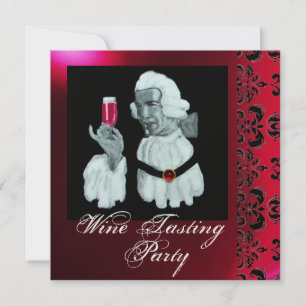 Convites FESTA DE DEGUSTAÇÃO DE VINHOS SOMMELIER Damask, Ch