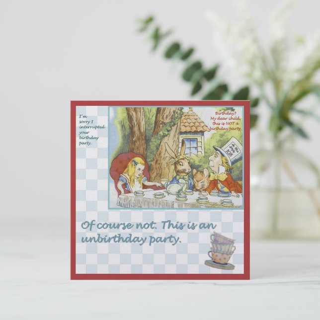 Convites Festa de Desaniversário (Em pé/Frente)