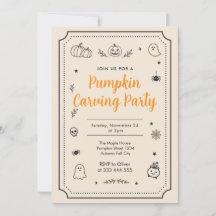 Festa de Desenhos de Halloween para Decorar Abóbor