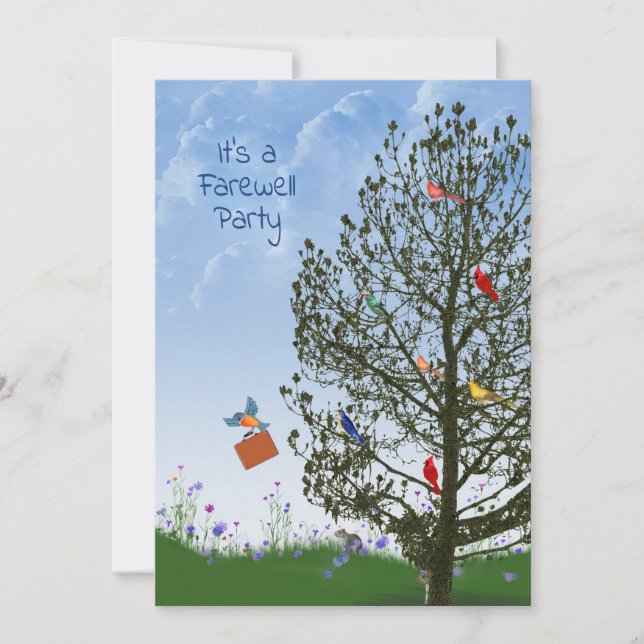 Convites Festa de Despedida de Colaborador (Frente)